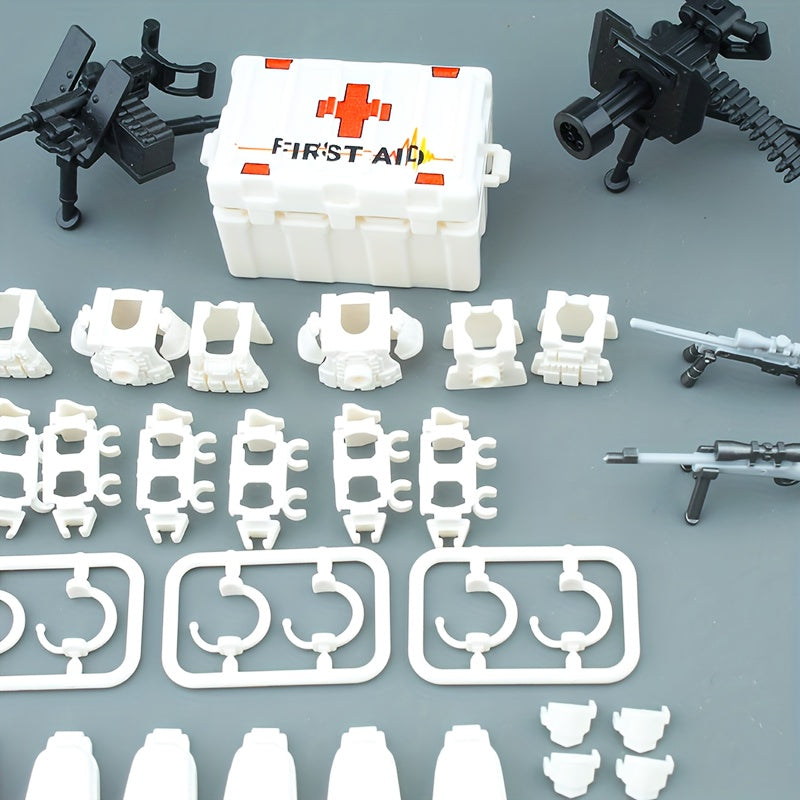Military Building Block Accessories - Weapon Sets, Helmets, Camouflage