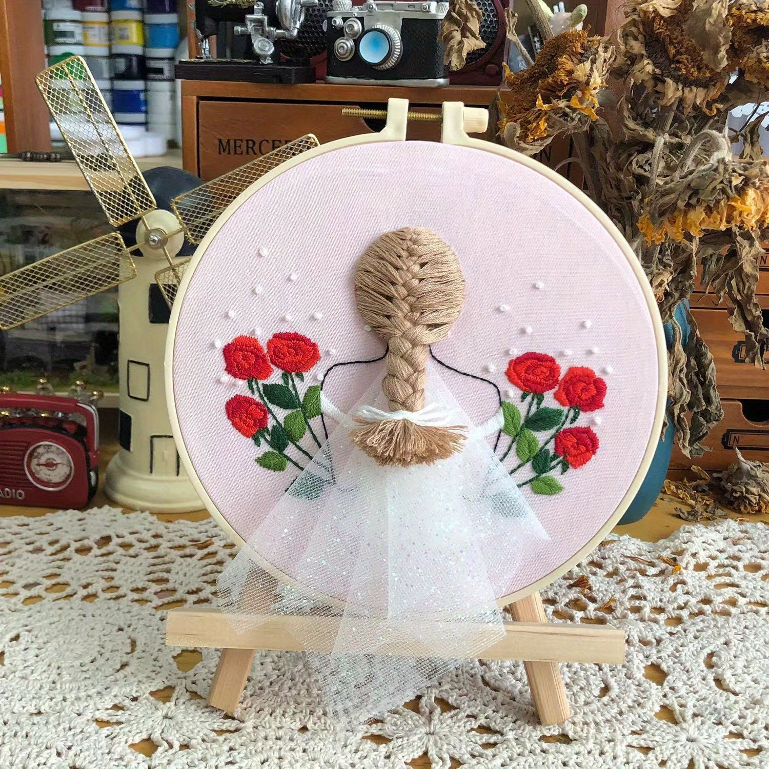 Girls Series Embroidery Kit with English Instruction Book