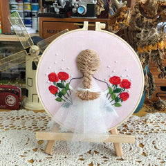 Girls Series Embroidery Kit with English Instruction Book