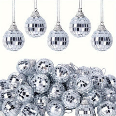 12pcs Small Foam Core Glass Mirror Balls 3.0 cm Halloween Christmas Gift