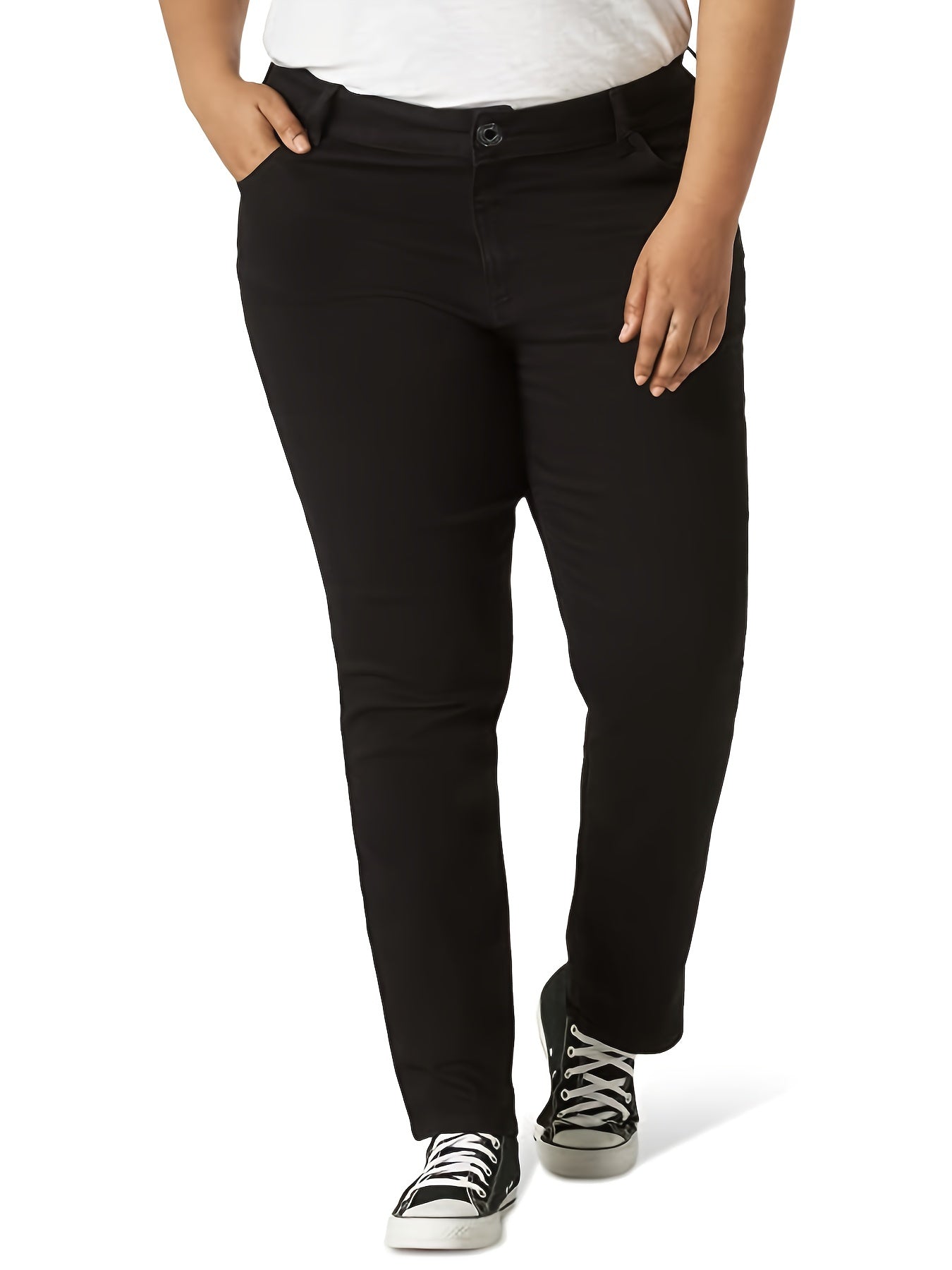 High Rise Button Fly Jeans