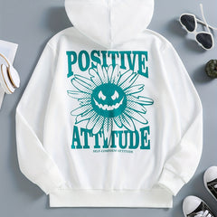 Girls' Flower Back Hooded Sweatshirt for Autumn