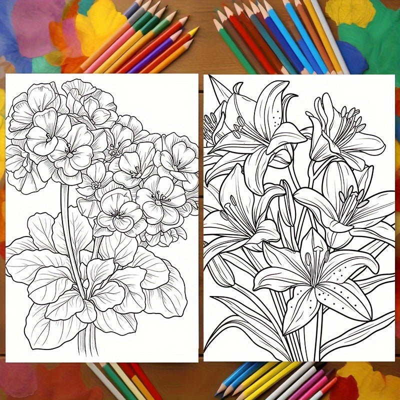 Relaxed Coloring Book with Festive Birthday Party Gift for Adults and Teens