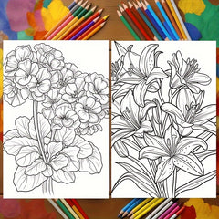 Relaxed Coloring Book with Festive Birthday Party Gift for Adults and Teens