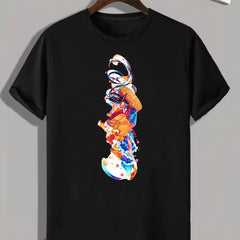 Artistic Pattern Print Men's Graphic T-shirt Casual Comfy Tees