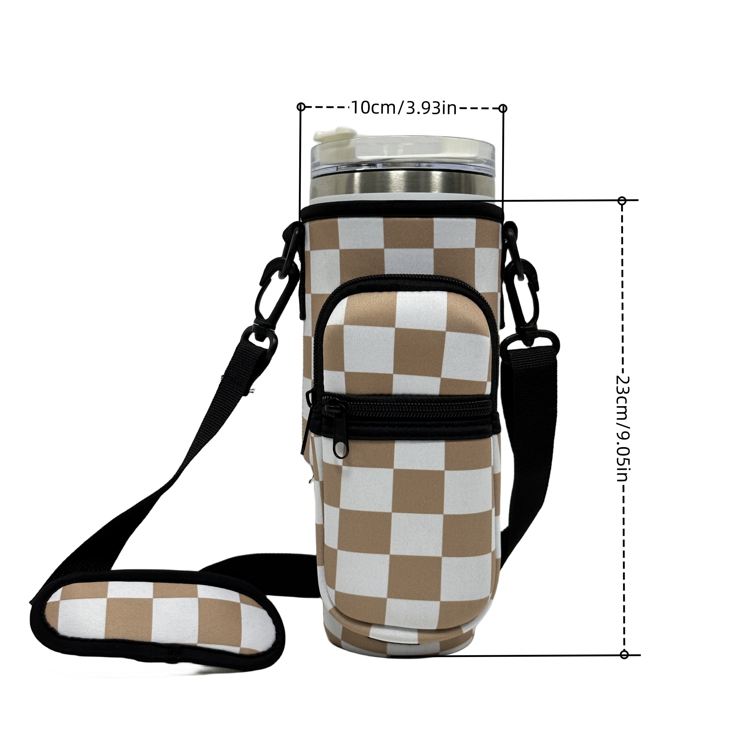 Colorful Insulated Sleeve for 40oz Cup w/ Pocket - Pattern Printed Holder