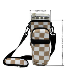 Colorful Insulated Sleeve for 40oz Cup w/ Pocket - Pattern Printed Holder