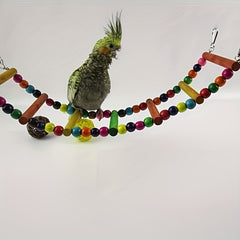 Colorful Beaded Bird Climbing Ladder Parrot Chew Toy