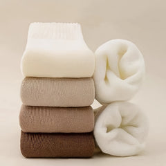 Paris Winter Socks For Women Solid Thickened Thermal Socks