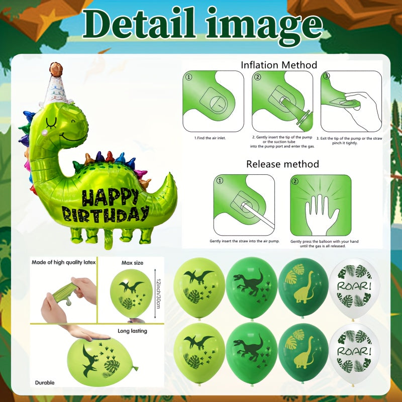 Dinosaur Birthday Party Decoration Set