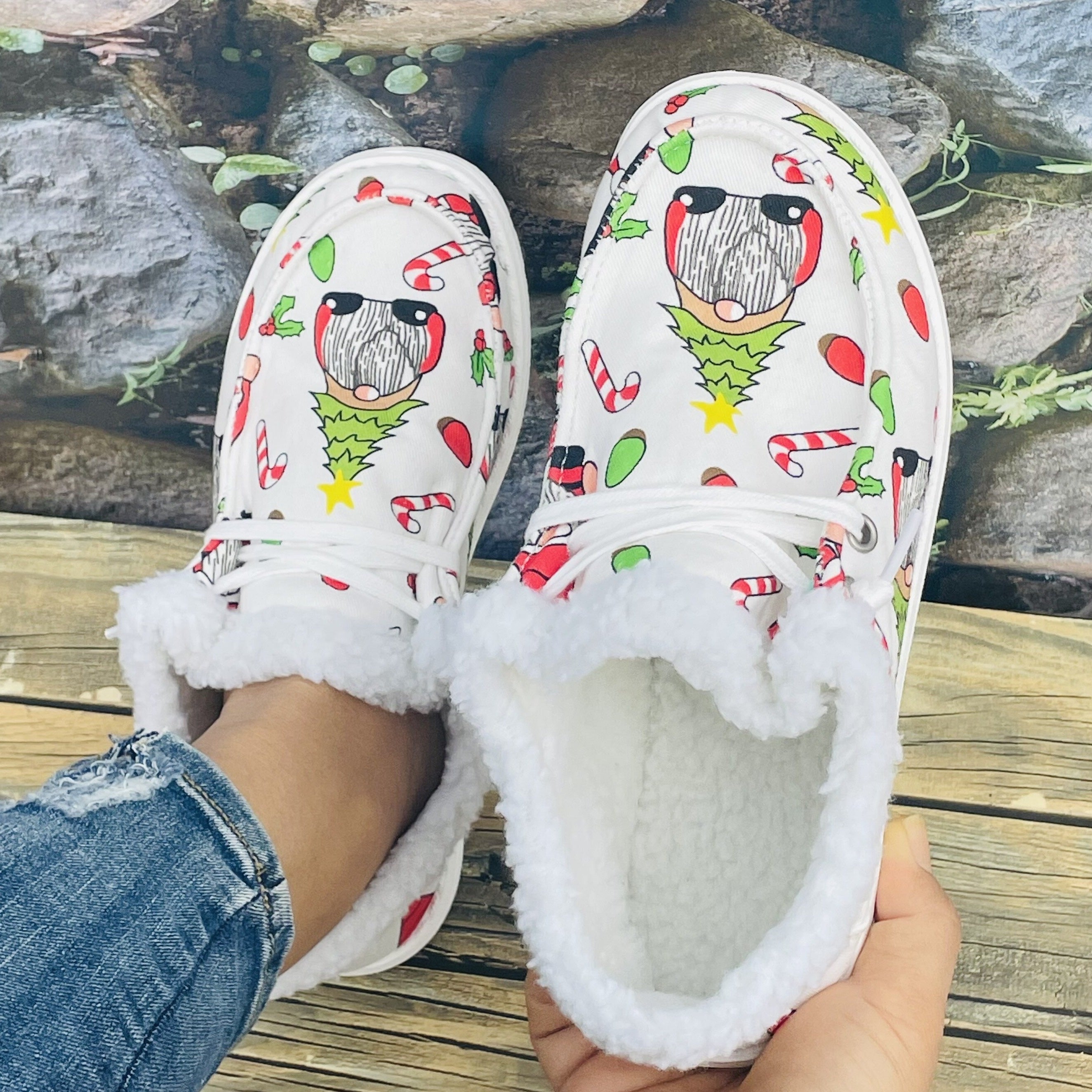 Women's Christmas Tree Snow Boots Warm Winter Outdoor Comfortable Non-slip