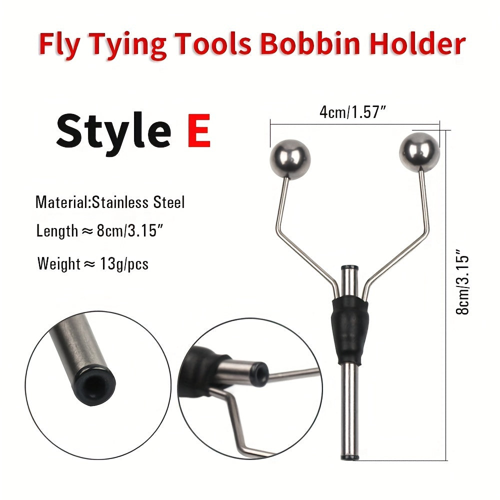 1pc Stainless Steel Fly Tying Tool Bobbin Holder Fishing Tackle