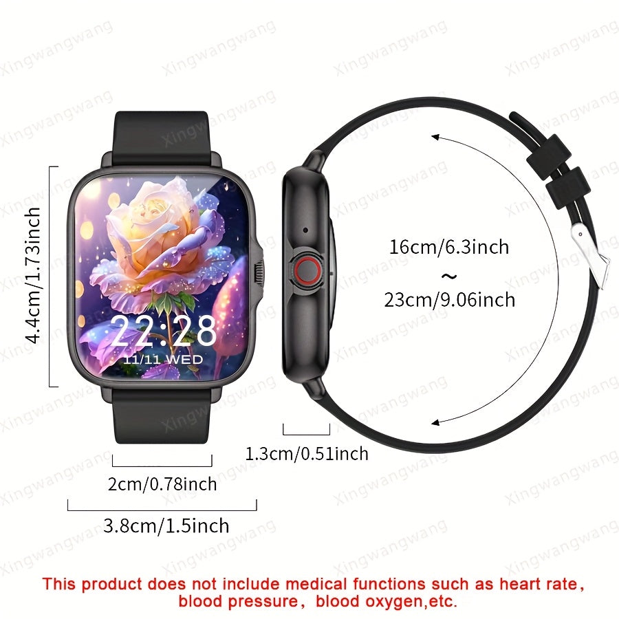 1.83 inch Smart Watch for Unisex with Music Control