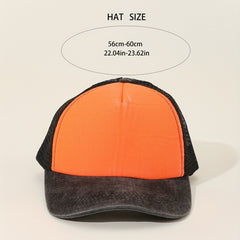 Washed Cowboy Baseball Cap for Spring and Summer