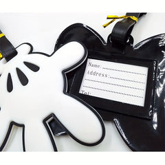 Cartoon Shape Soft Surface Luggage Tags With Rope Boarding Tag
