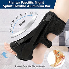 Plantar Fasciitis Night Splint for 70kg + Massage Ball + 3 Straps
