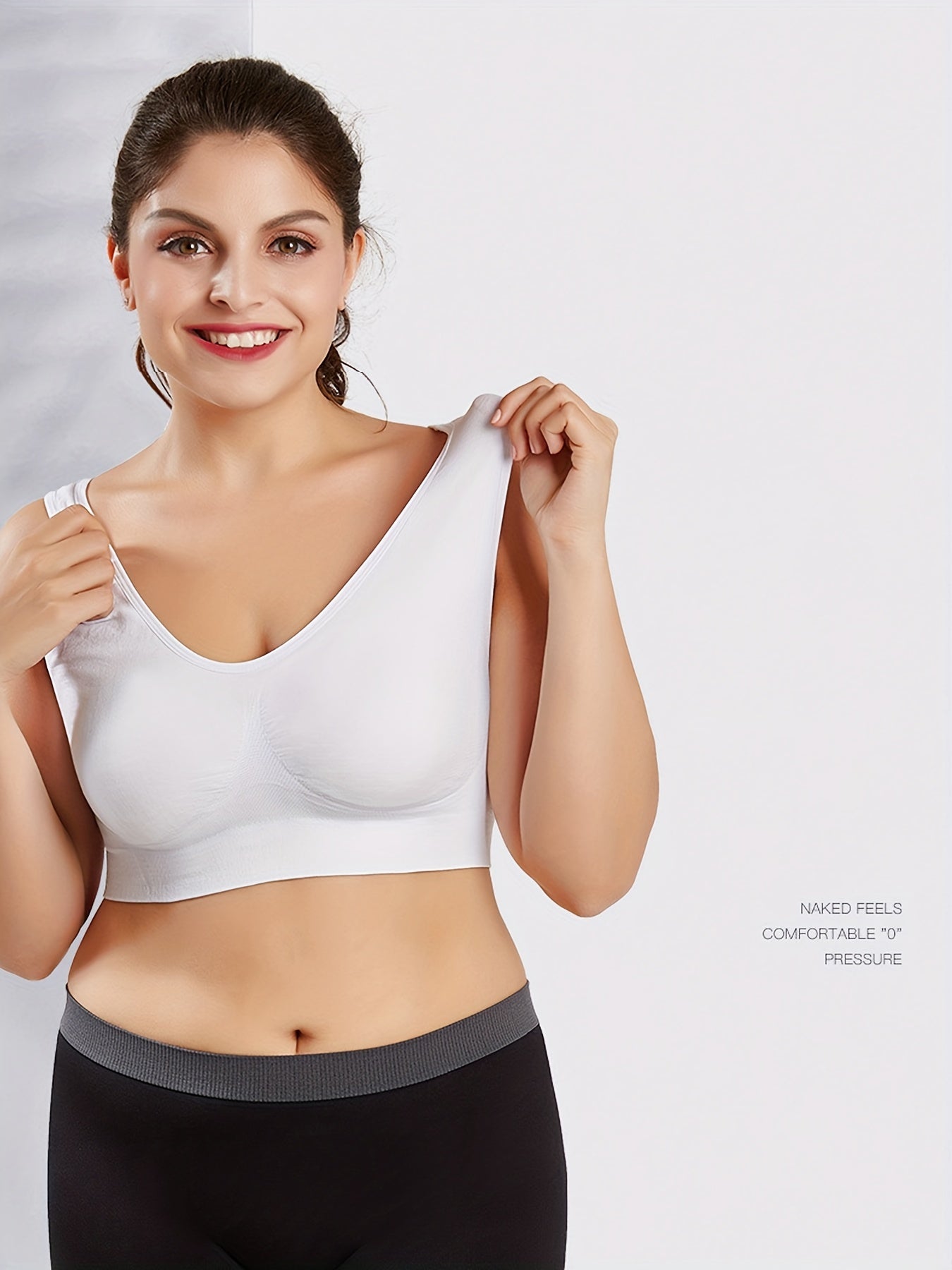 Plus Size Women's Sports Bra High Stretch Gym Fitness Bra