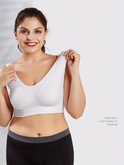 Plus Size Women's Sports Bra High Stretch Gym Fitness Bra