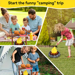 27pcs Outdoor Adventure Tool Set Simulation Toy Campfire BBQ Camping Game Set