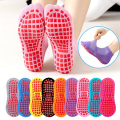 Non Slip Yoga Socks with Grip - Low Cut Breathable Pilates Barre Socks
