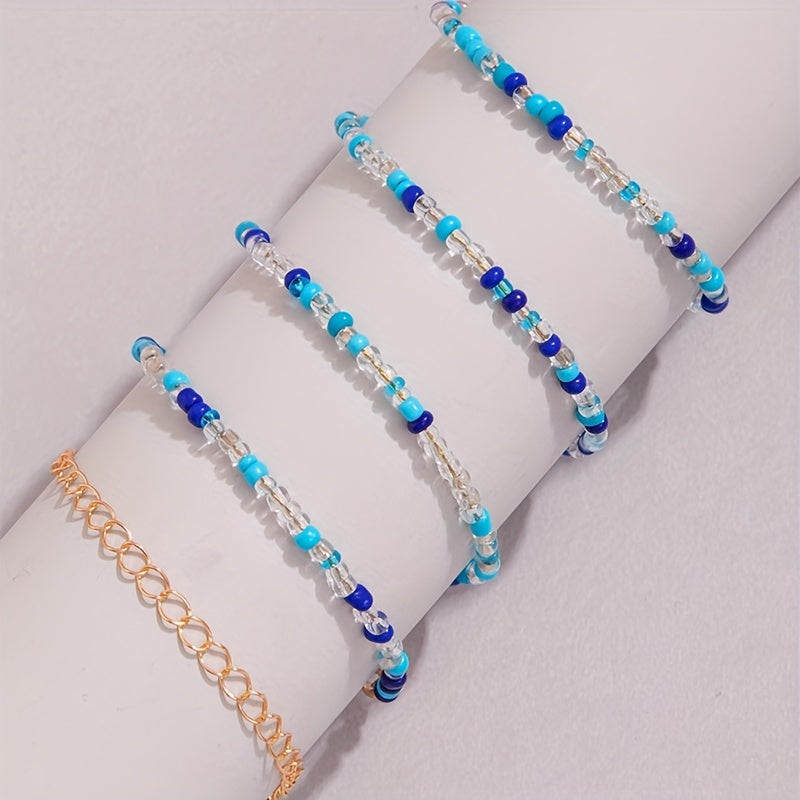 Boho Beads Waist Chain Metal Belt for Women