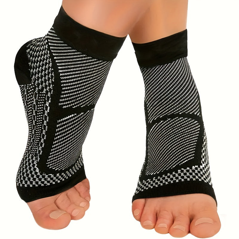 Copper Ankle Brace Support For Women - Breathable Compression Sleeve Socks