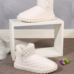 Non-slip Thickened Medium Tube Snow Boots Comfortable Solid Warm Shoes