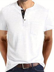 Men's V Neck Short Sleeve T Shirt for Summer