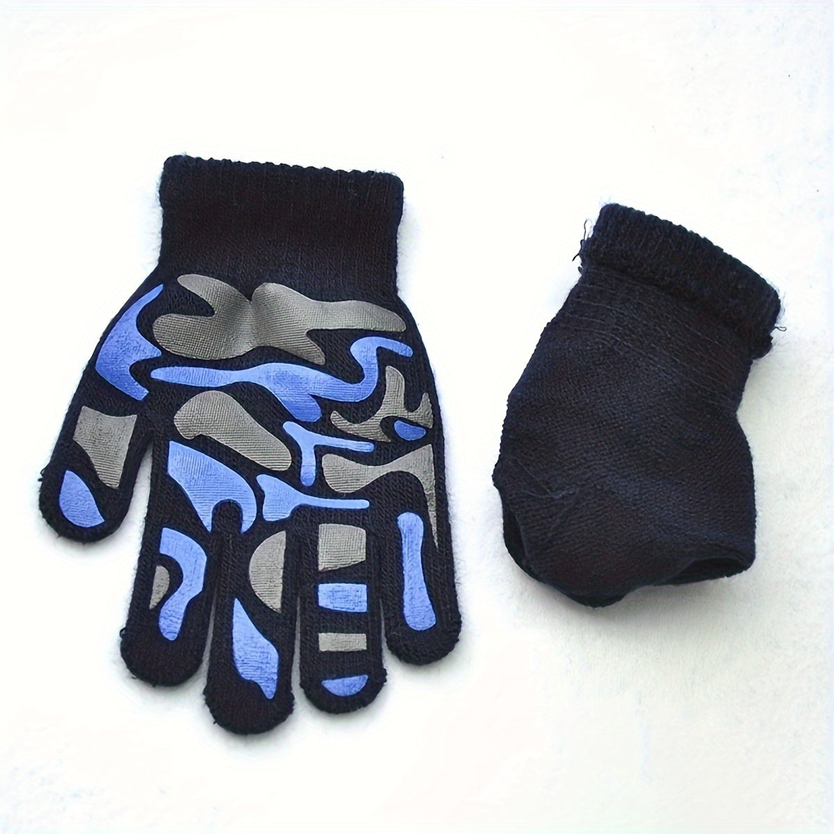 Kids Winter Full Finger Gloves, Ages 5-8