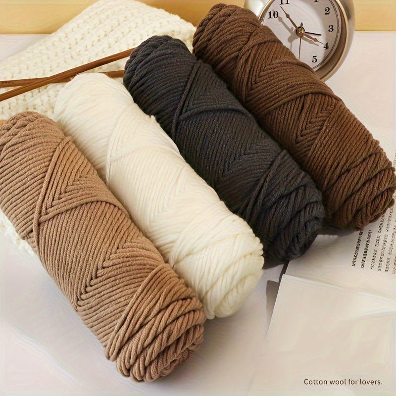 2pcs 100 Worsted Acrylic Crochet Yarn 3mm Thickness Easy To Handle