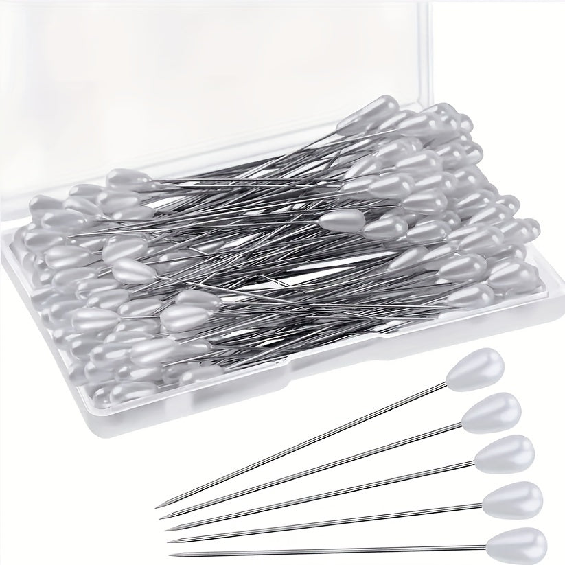 100pcs Pearl Head Pins for DIY Crafts Jewelry Making Sewing