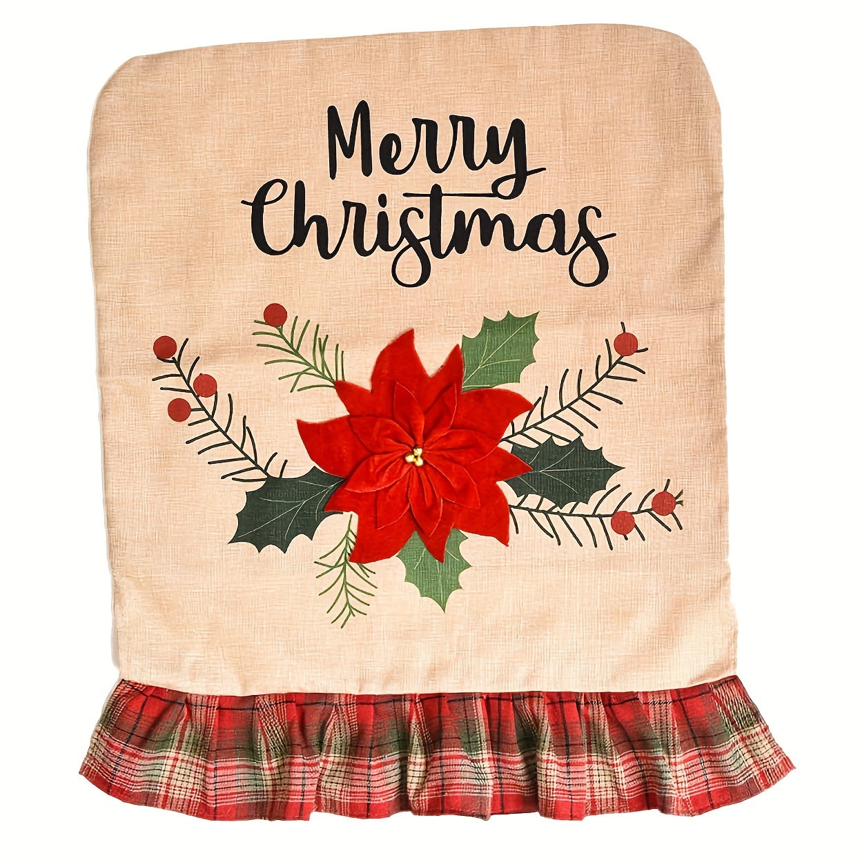2pcs Christmas Chair Covers for Dining Room Kitchen Wedding