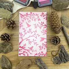 Twigs and Birds Stencil DIY Art Stencil for Painting on Wood Canvas Paper Fabric