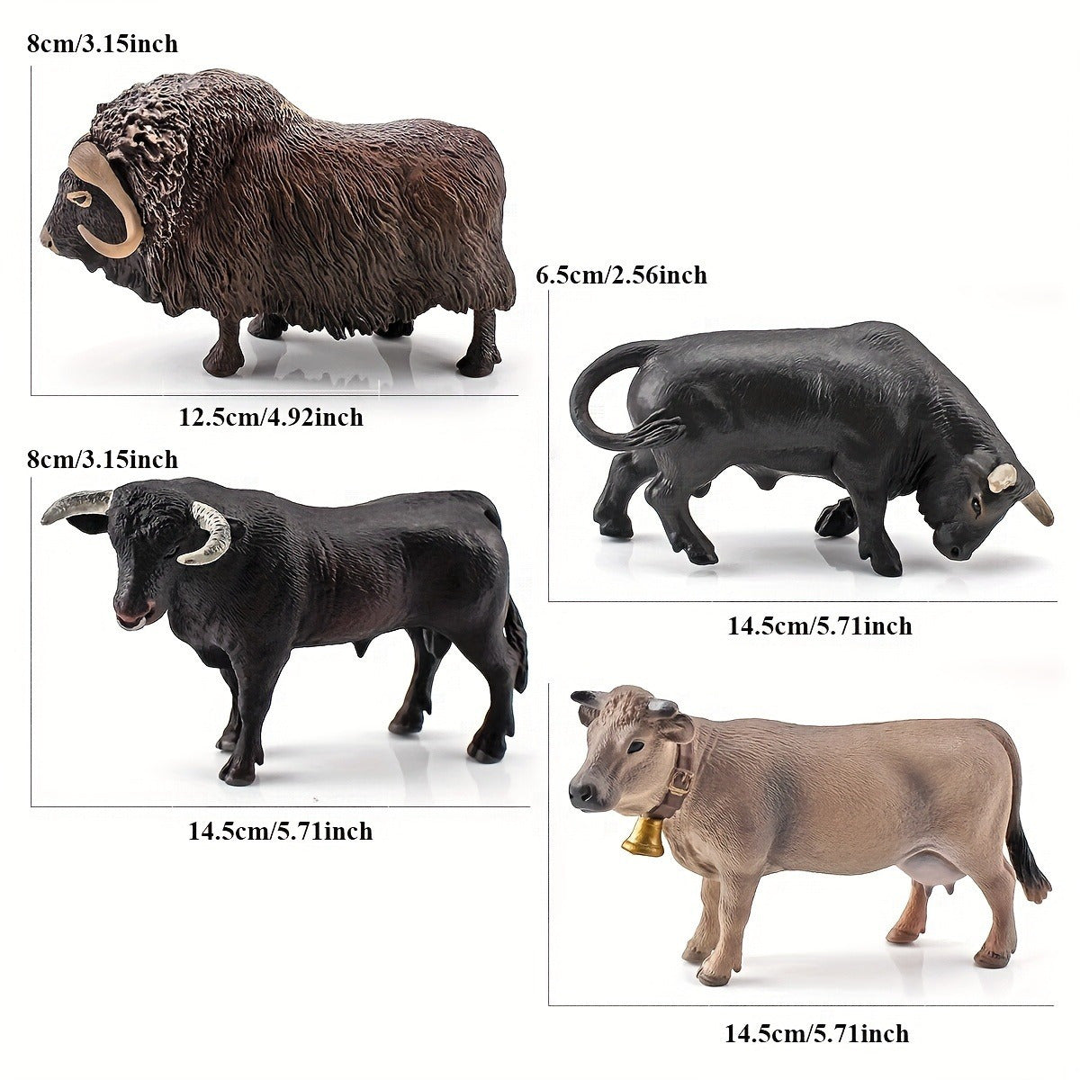 Simulated Cow Animal Model Learning Toy