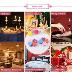 Set of 9 Heart-Shaped Scented Candles