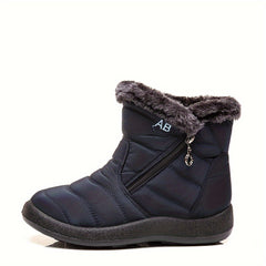 Women's Thermal Snow Boots Waterproof Ankle Boots Fleece Lined