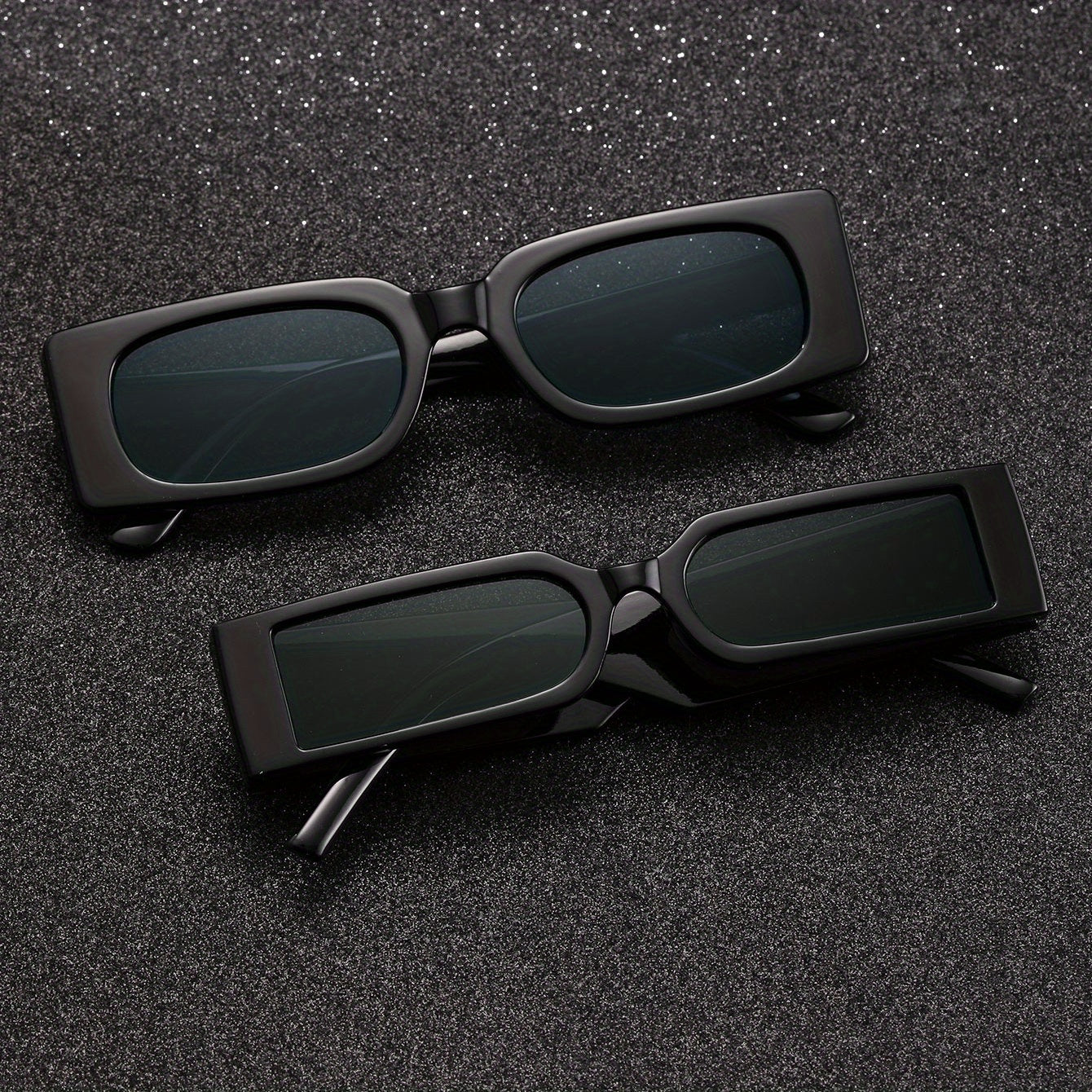 2 Pairs Men's Classic Sunglasses with Case
