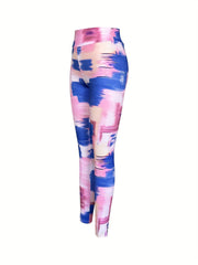 Block Print Skinning Yoga Pants Fitness Leggings