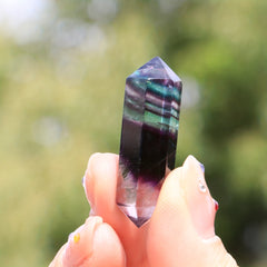 Natural Fluorite Double Pointed Pillar Crystal