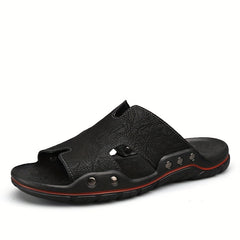 Men's Open Toe Slip On Sandals Anti-Skid Casual Beach Sandals