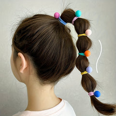 10pcs Mixed Hair Ties Elastic Bands