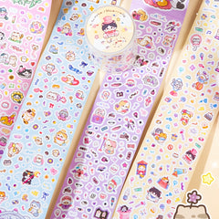 Cat Graffiti Die Cut Tape - Variety Rice Design