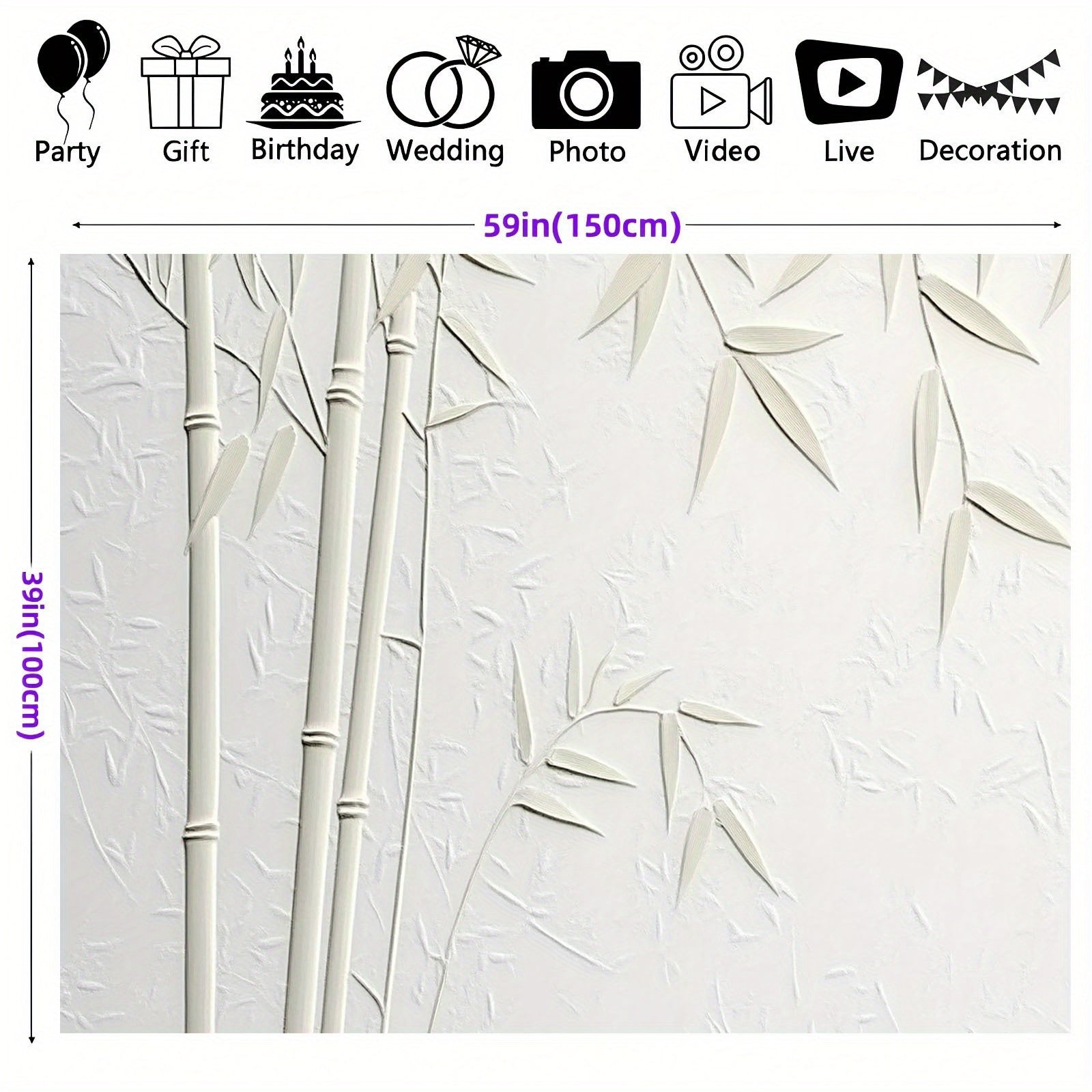 Tropical Bamboo Poles Backdrop for Events