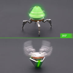 Spider Robot Luminous Spinning Top Toy Halloween Christmas Gift