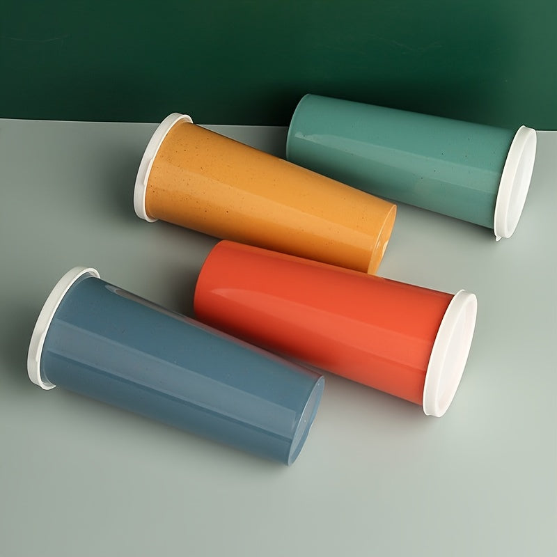 Small Plastic Water Cup With Lid Single layer Handy Cup