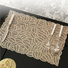 Heat Insulated Leaf Placemat for Home Restaurant Hotel