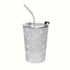304 Stainless Steel U Shaped Eggshell Cup 400ml 13.5oz Flat Bottom Cup