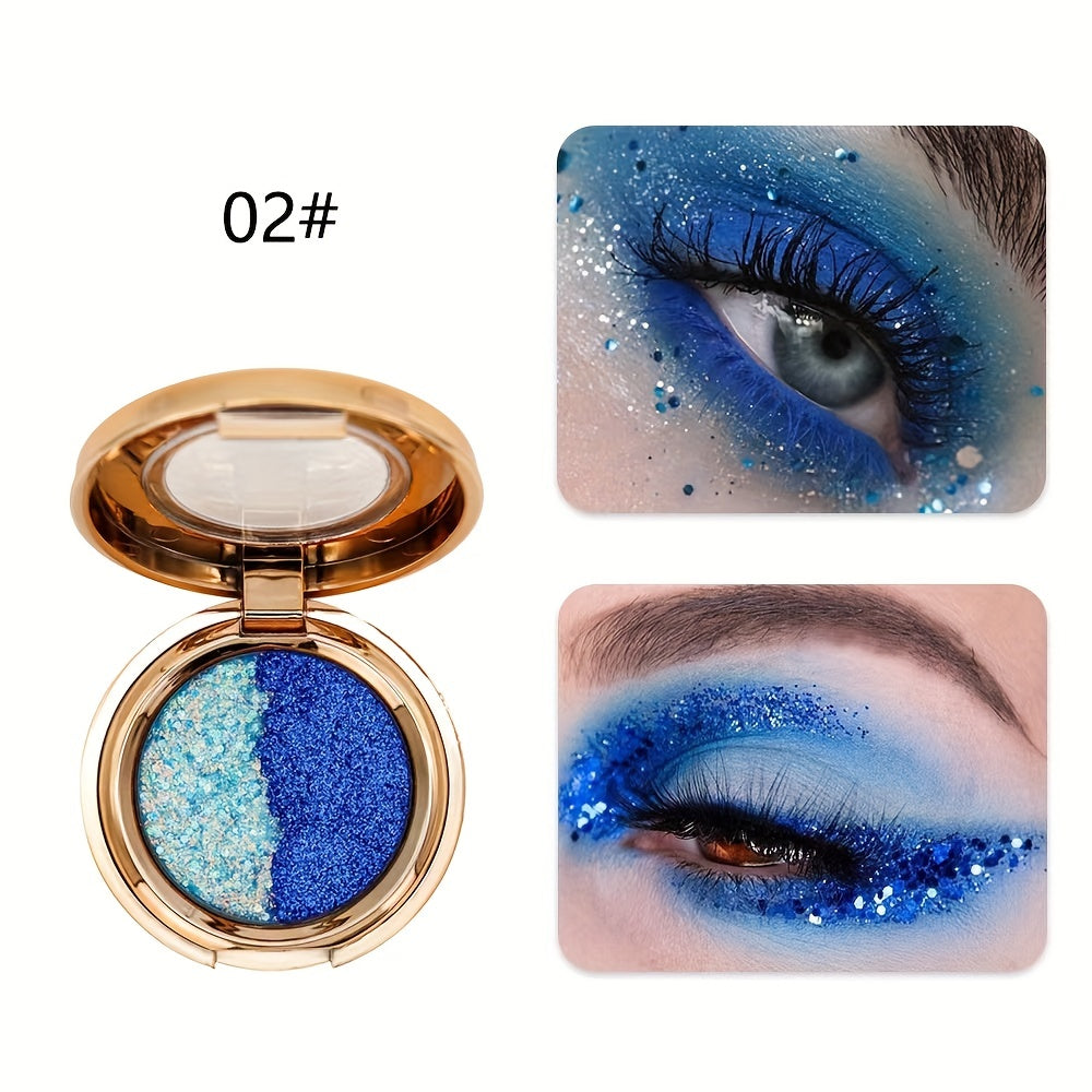 Sparkling Blocking Eyeshadow Palette Pearly Sequins 2