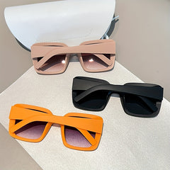 Large Square Sunglasses Gradient UV400 Sun Shades Driving Beach