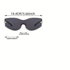 One piece Sunglasses Pentagram UV Protection Sunglasses
